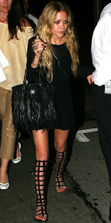 Mary-Kate Olsen in Chanel Gladiator Sandals