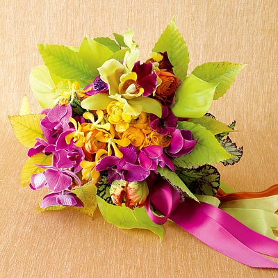 Tropical Punch Bridal Bouquet A beautiful bouquet of bright hues 