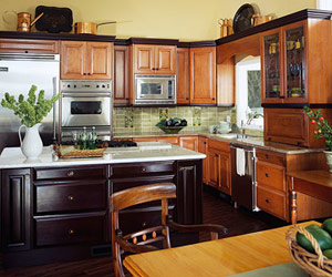 Kitchen Island Cabinets Different Color