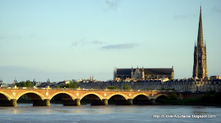 View from restaurant Estacade in Bordeaux