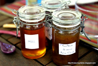 Homemade jam in jars