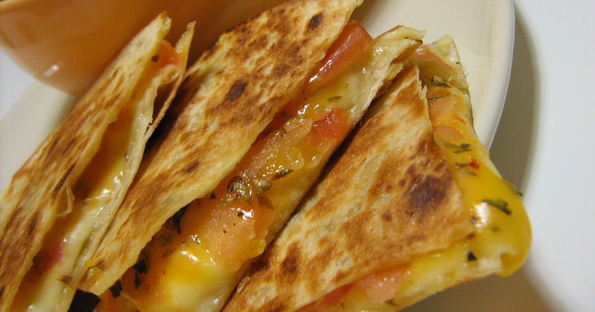 As Minhas Receitas Quesadilla de Queijo e Tomate