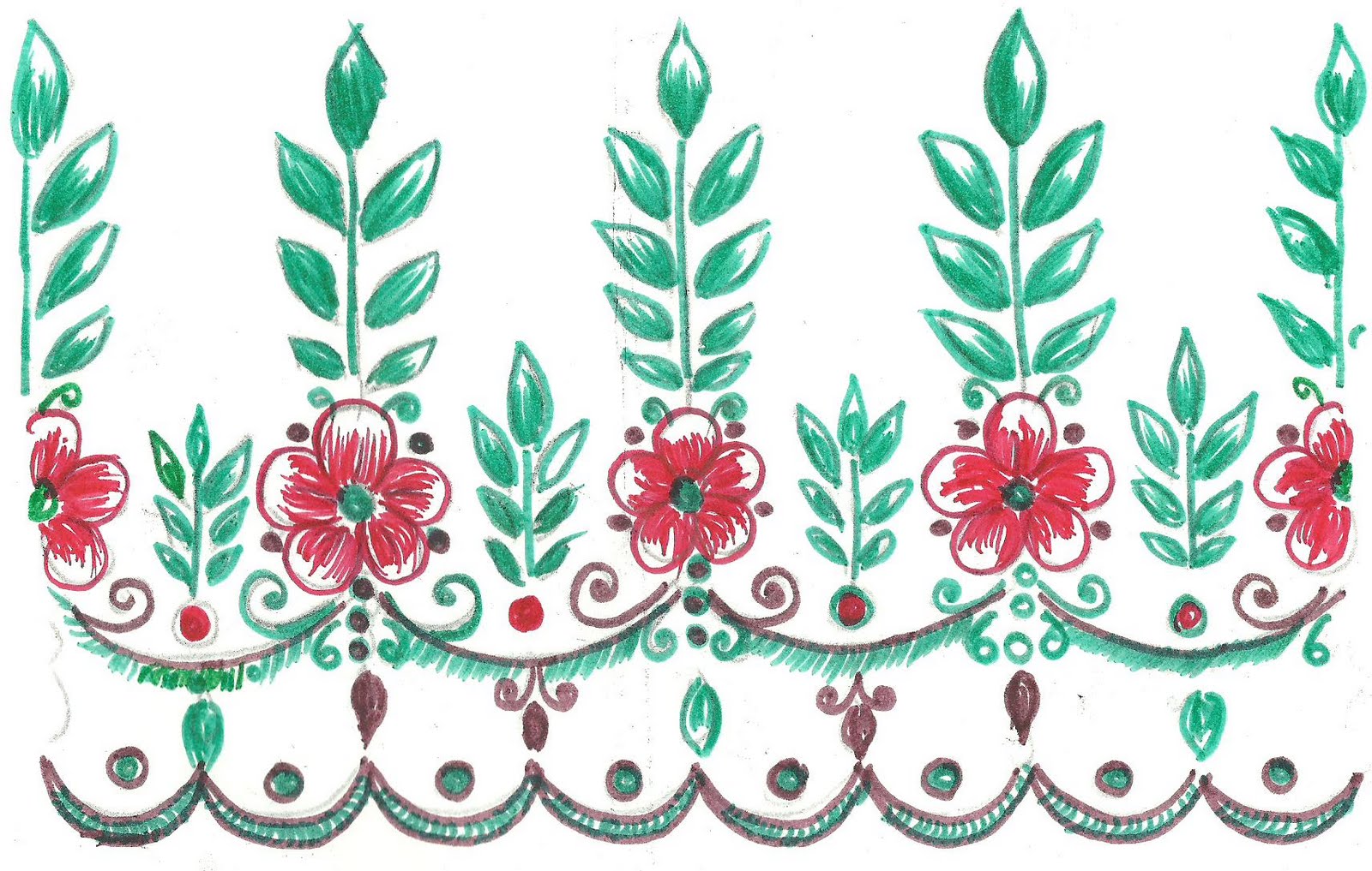 Simple Painted Border Designs Placement Lentine Marine 42272