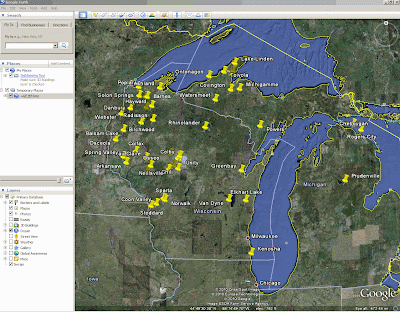 map of michigan and wisconsin, cell phone tower locations map of michigan and wisconsin, cell phone tower locations