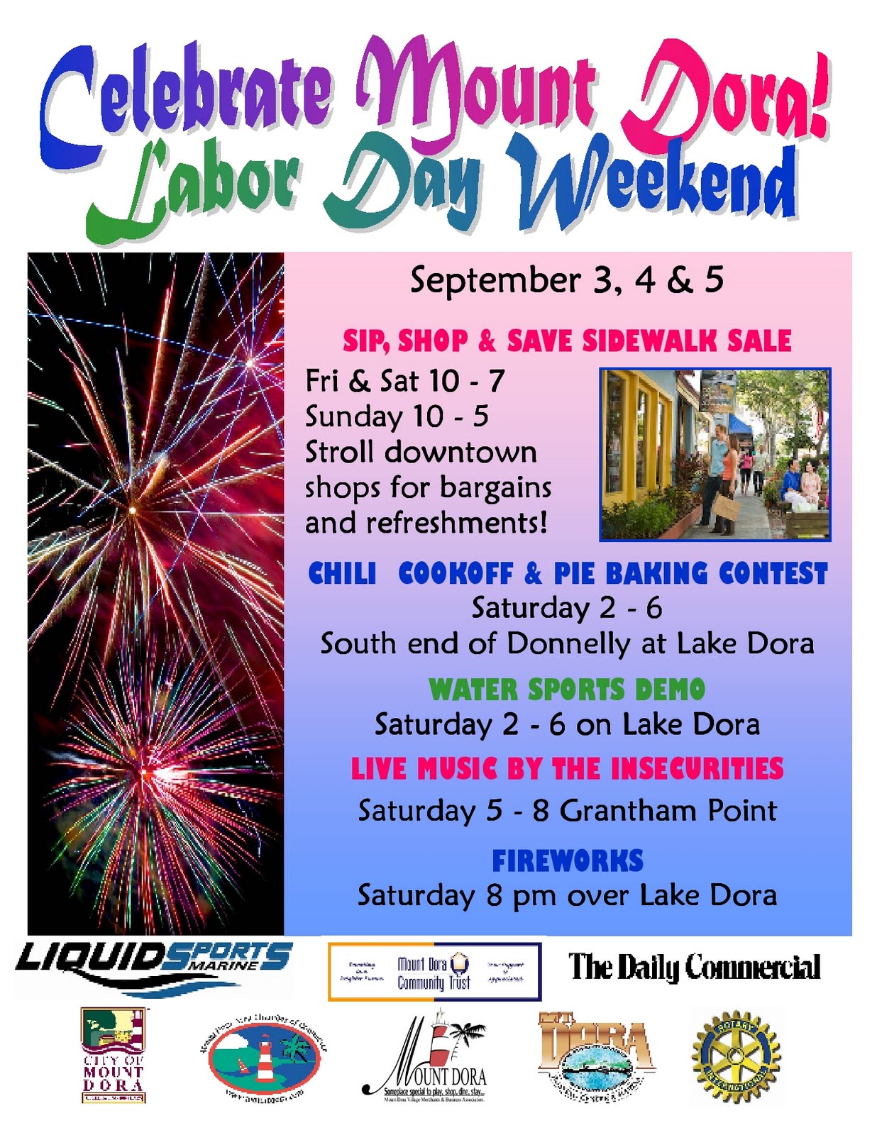 What To Do In Mount Dora: “Celebrate Mount Dora, Labor Day Weekend”
