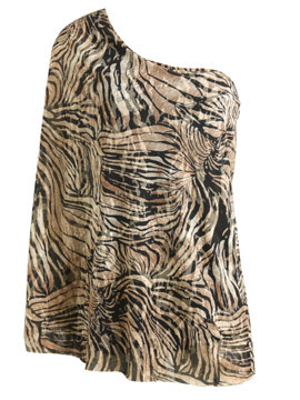 Arden B. One Shoulder Animal