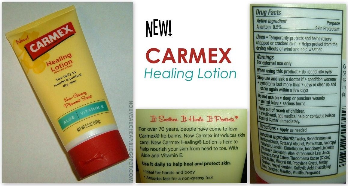 Review New Carmex Healing Lotion and Healing Cream Nouveau Cheap
