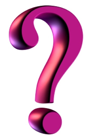 question mark pink