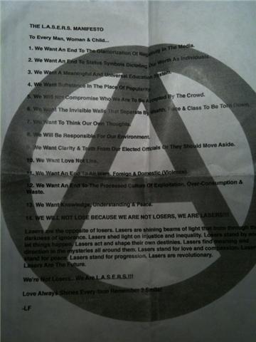The Lasers Manifesto