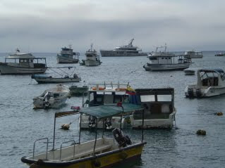 Galapagos anchorage