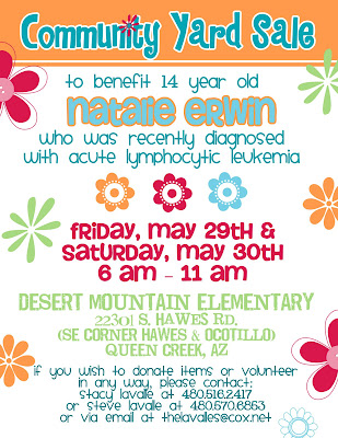 community yard sale flyer