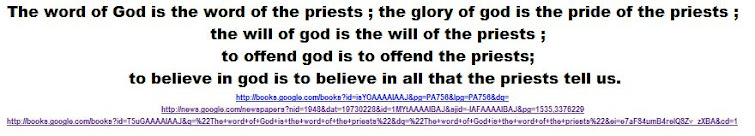 The word of God is the word of the priests