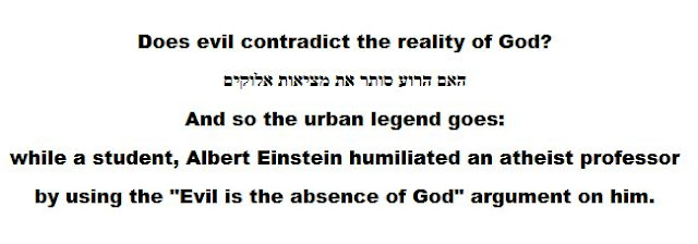 Does evil contradict the reality of God