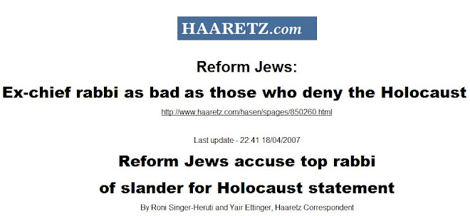 Rabbi as bad as a Holocaust denier
