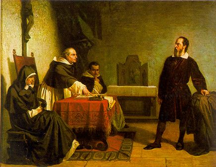 Galileo facing the Roman Inquisition - Cristiano Banti's 1857 painting