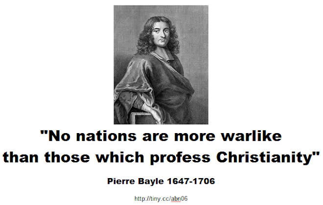 No nations are more warlike than those which profess Christianity