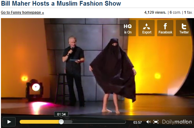 Bill Maher Hosts a Muslim Dior Fashion Show