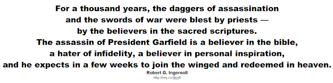 The assassin of President Garfield is a believer in the bible