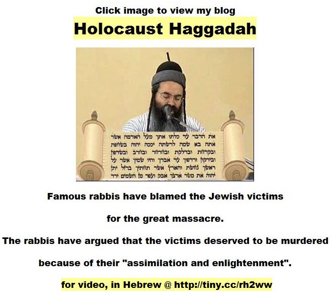 Amnon Yitzhak - Holocaust victims were gangrene for God.