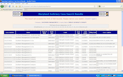 maryland judiciary case search warrants
