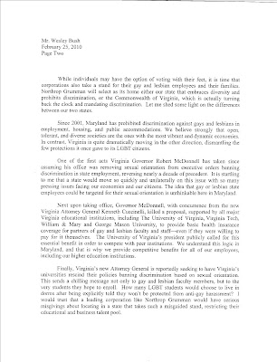 maryland politics watch madalenos letter to northrop grumman northrop grumman offer letter