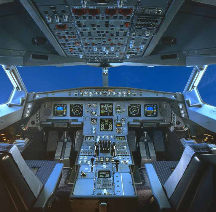 flight cockpit view