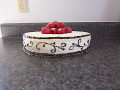 Brown and White Cake