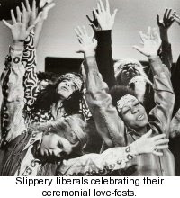 These hippies are really hipping it up.