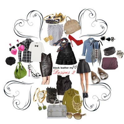 Mariel's_Castle_Polyvore_Set_Black_Leather_Skirts@http://marielscastle.blogspot.com