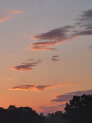 dawn with clouds