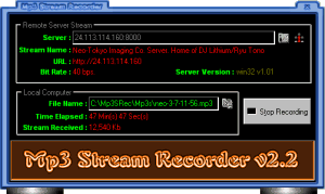 MP3 STREAM RECORDER
