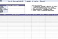 Home Inventory List - Spreadsheet Home Inventory List - Spreadsheet