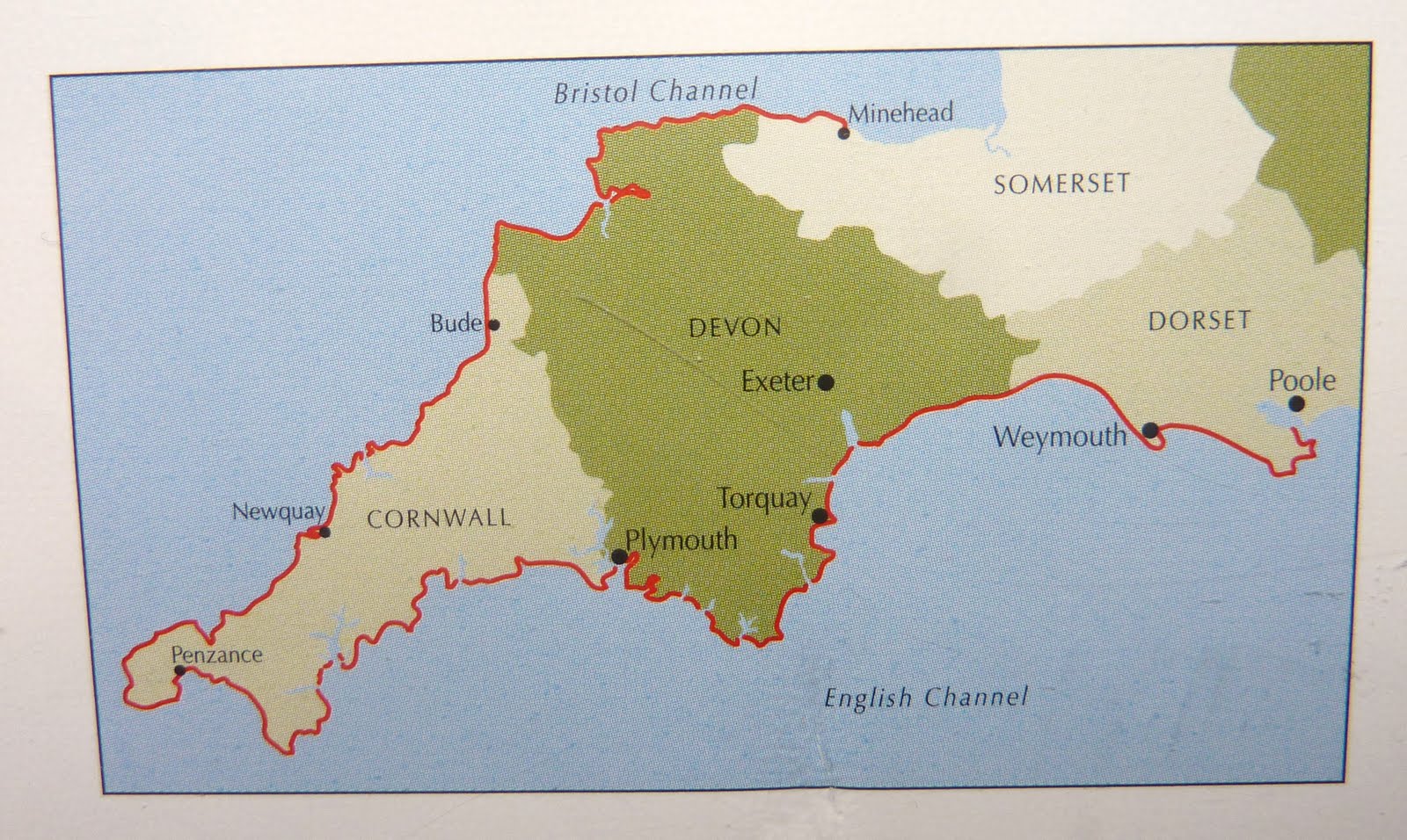 south devon coast