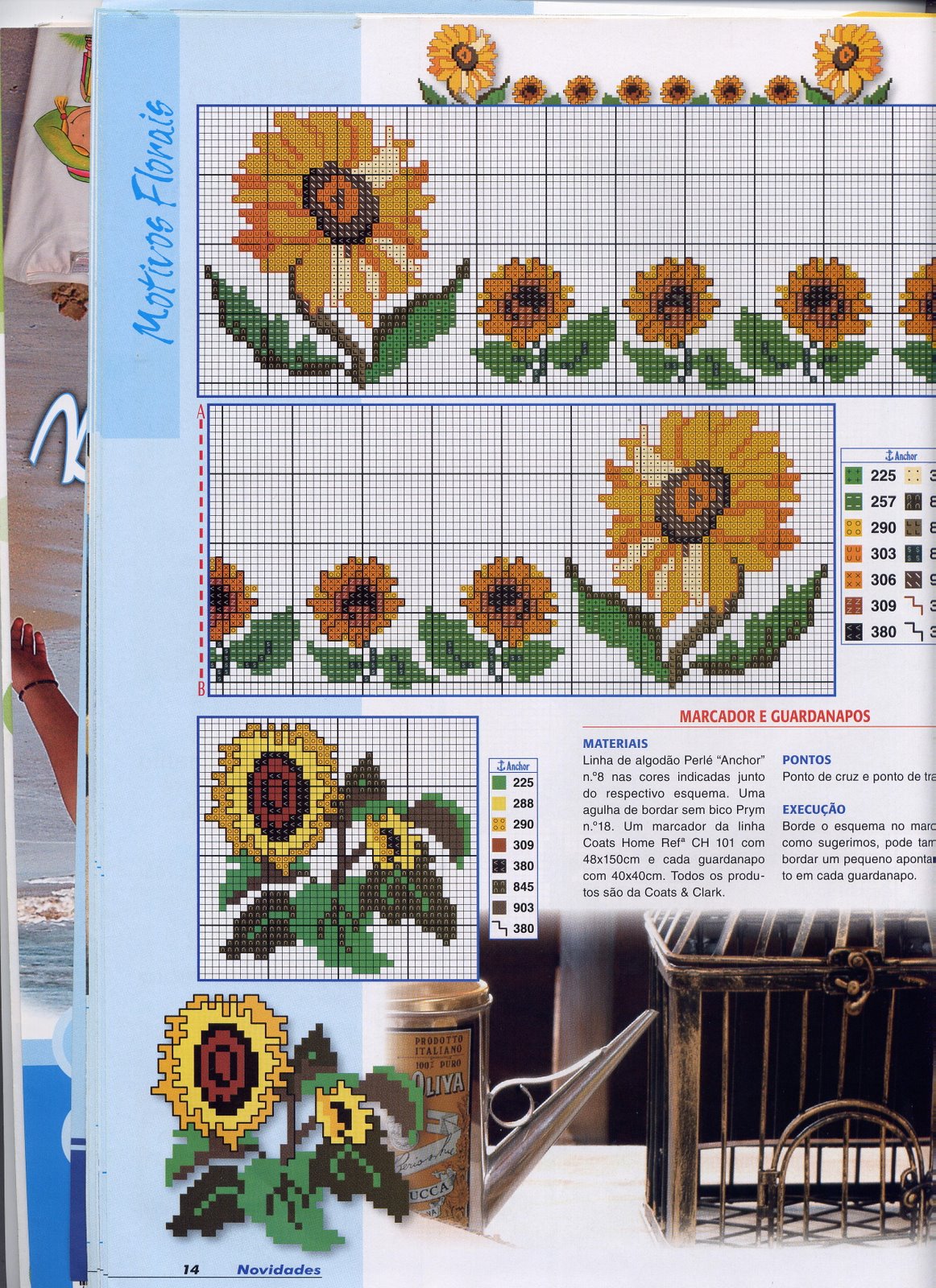 Sandrinha Ponto Cruz: Barrado de Girassóis