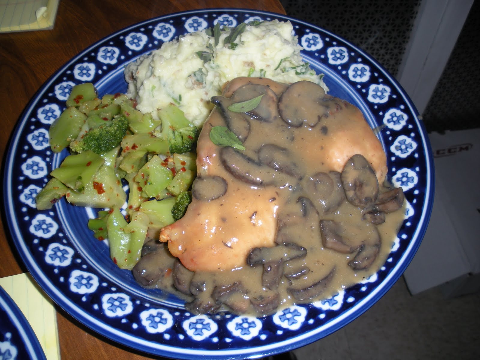 Big Man with an Apron Mushroom Espagnole Sauce