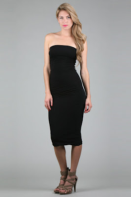 Tube Dress in Black Tube Dress in Black