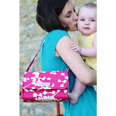LillyBit Uptown Diaper Clutch - Pink Coriander LillyBit Uptown Diaper Clutch - Pink Coriander