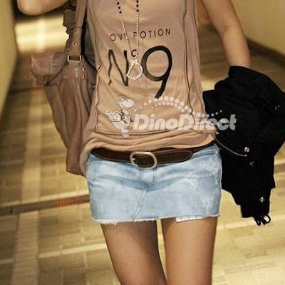Fashion Women Jean Distressed Short Skirt Fashion Women Jean Distressed Short Skirt