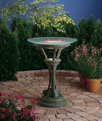Illuminated Bird Bath Illuminated Bird Bath