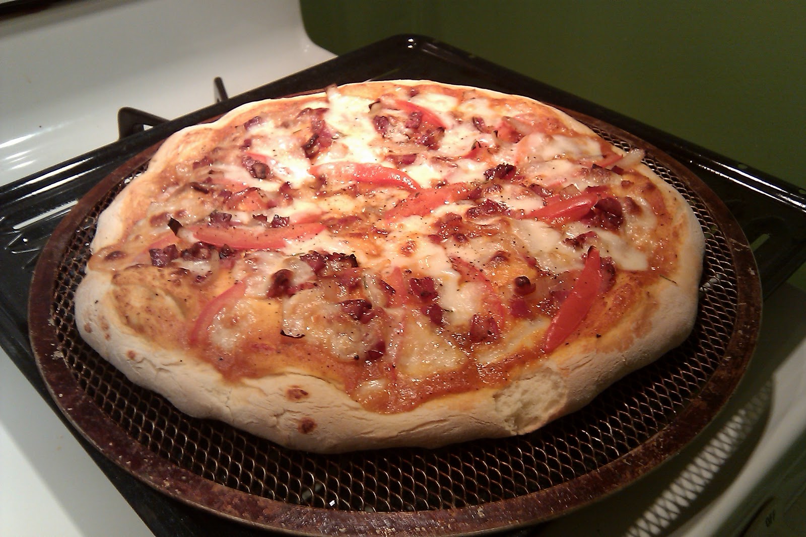 Appétissant A love affair with food Pizza Pancetta, Tomato and