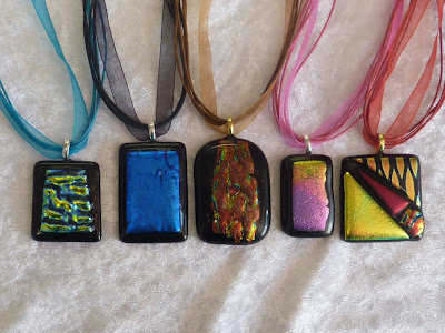 Dichroic Glass Pendants 5 Dichroic Glass Pendants pic 5