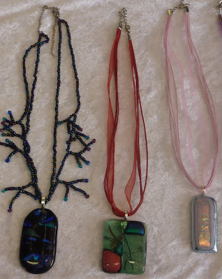 Dichroic Glass Pendants 4 Dichroic Glass Pendants Pic 4