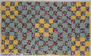 quilt with 16-patch blocks