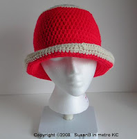 crochet hat - front view crochet hat - front view