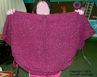 Knit Ruana - front half Knit Ruana - front half