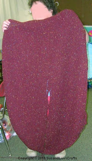 Knit Ruana - back and front Knit Ruana - back and front