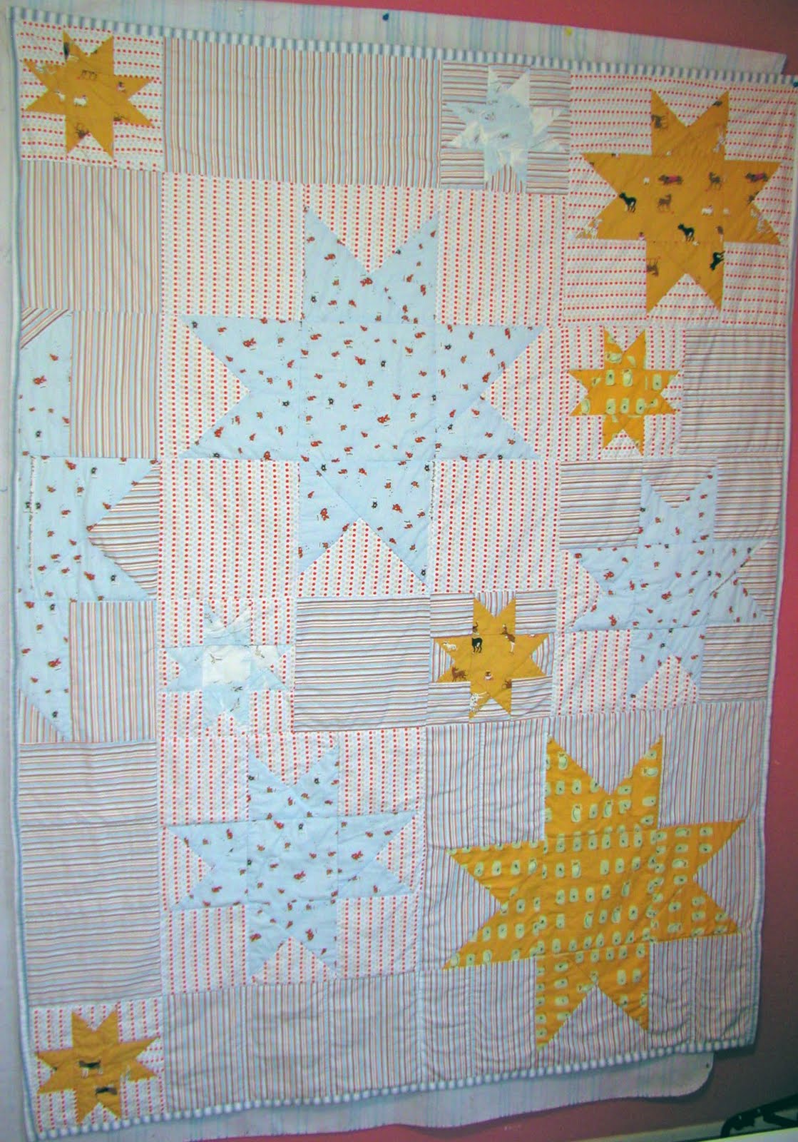 I Love Baby Quilts! Starry Heather Ross Quilt Finish!