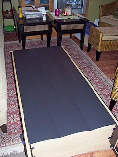 Putting together a new shelf for the bedroom.