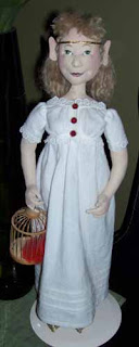 Full length view of the elf doll