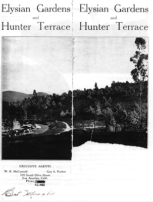 real estate brochure cover. 1922 Real Estate Brochure